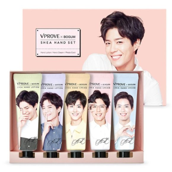 Park Bo Gum VProve  Shea Hand Lotion Set + Photo Cards | Made in Korea | New - Picture 1 of 5